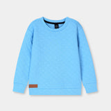 Sky Blue quilting Sweatshirt for Kids