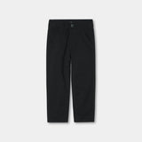 Black cotton cross pocket jeans for boys