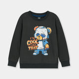 Cool bear Printed Sweatshirt in fleece for Kids