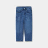 Sky blue denim jeans with wiskers for boys
