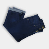 Blue plain denim jeans for boys