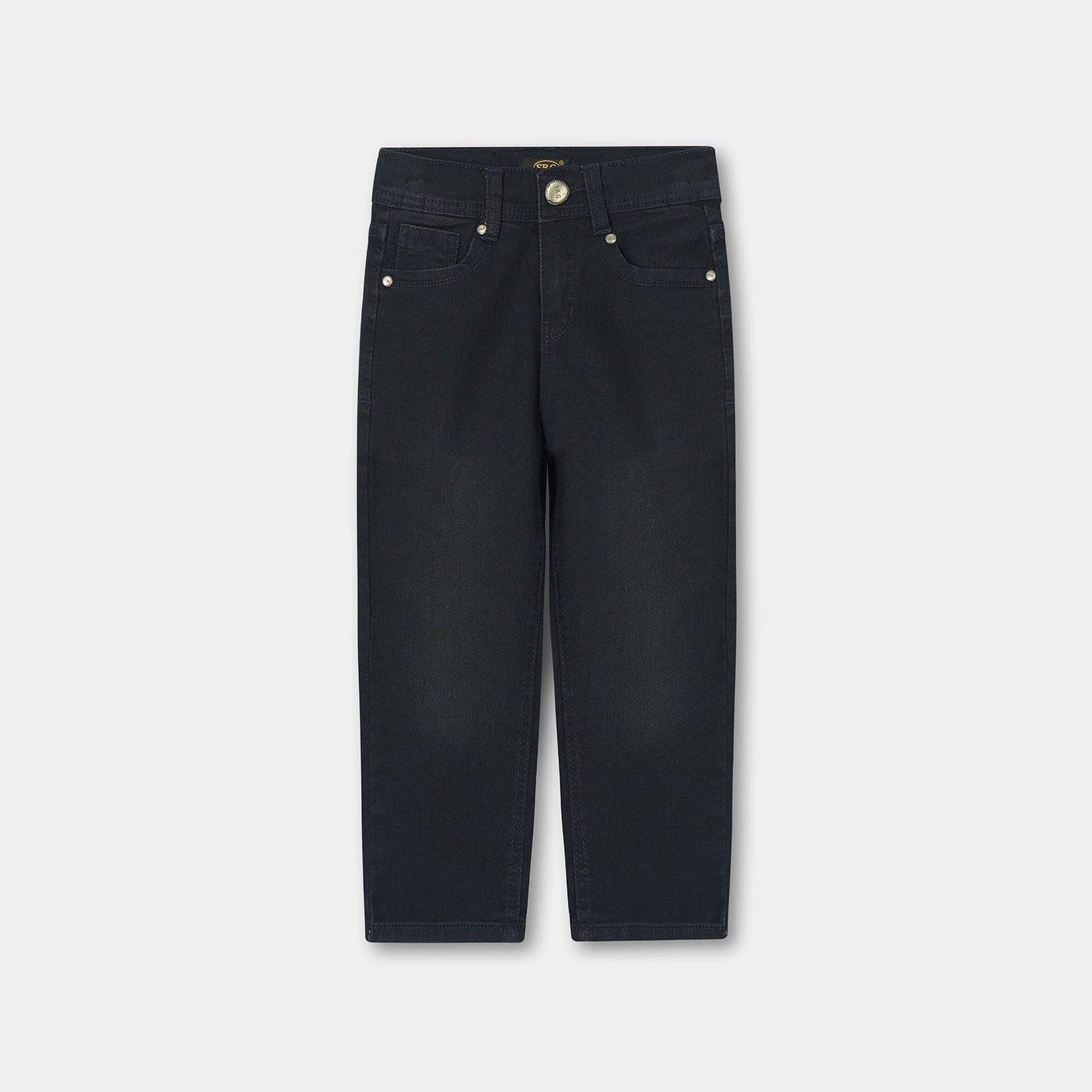 bluish Black plain denim jeans for boys