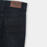 bluish Black plain denim jeans for boys