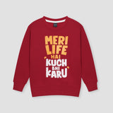 Meri life printed Sweatshirt in fleece for Kids