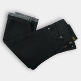 Graish Black plain denim for boys