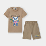 Cute panda printed Tee shirt and shorts for kids