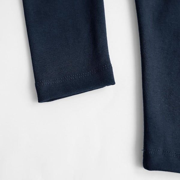 Navy Blue tights for kids. knitted