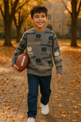 Irish all over Printed wool sweatshirt  for Kids