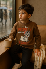 Tom Printed sweatshirt in fleece for Kids