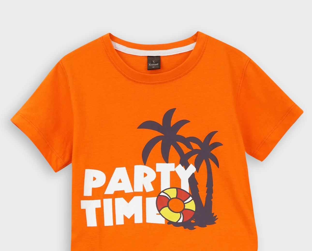 Party time printed tee for kids