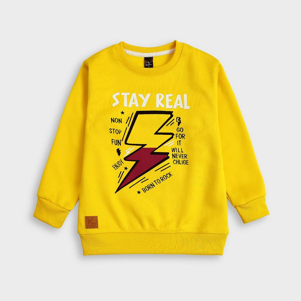 Stay real suit in fleece For Kids knitted