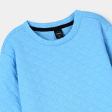 Sky Blue quilting Sweatshirt for Kids