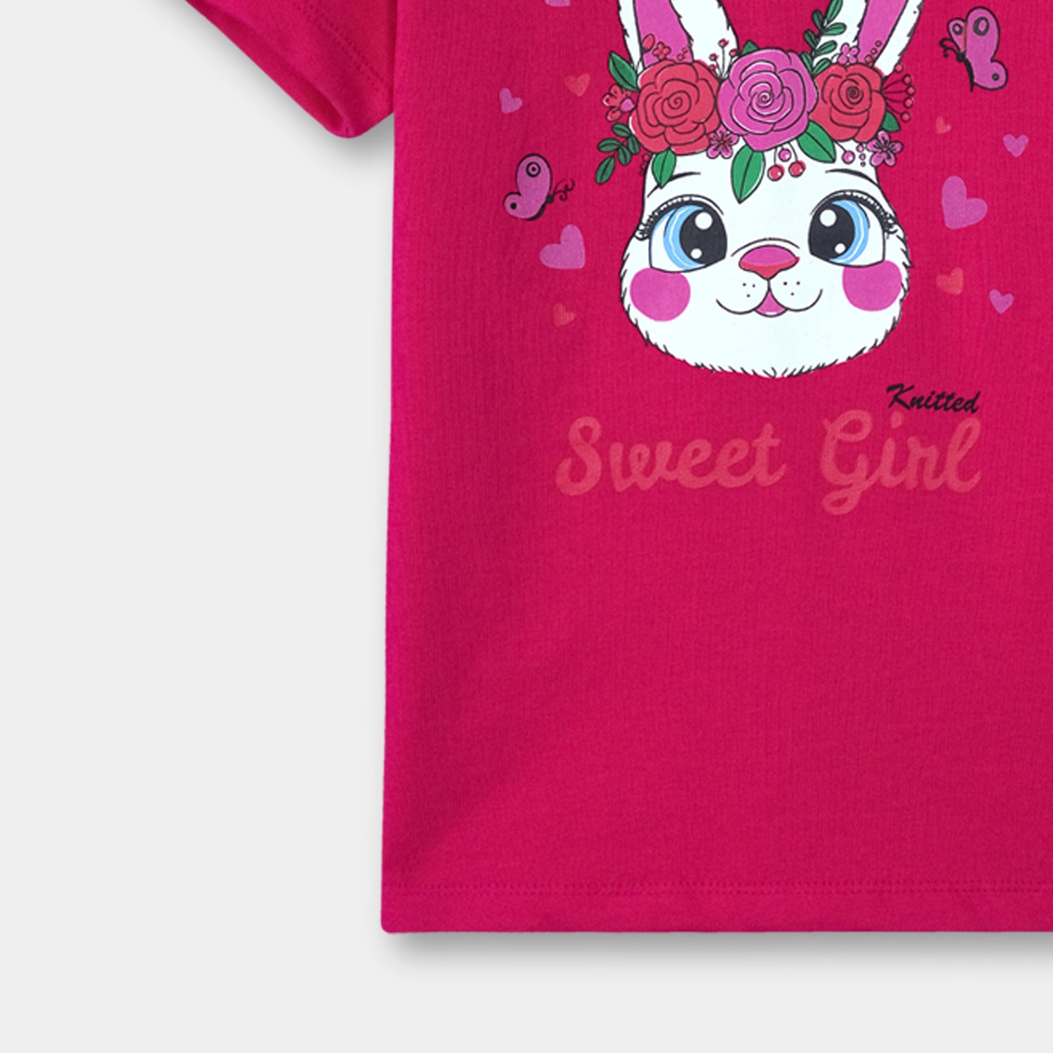 Sweet girl printed Tee shirt and shorts for kids