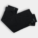 Black cotton cross pocket jeans for boys