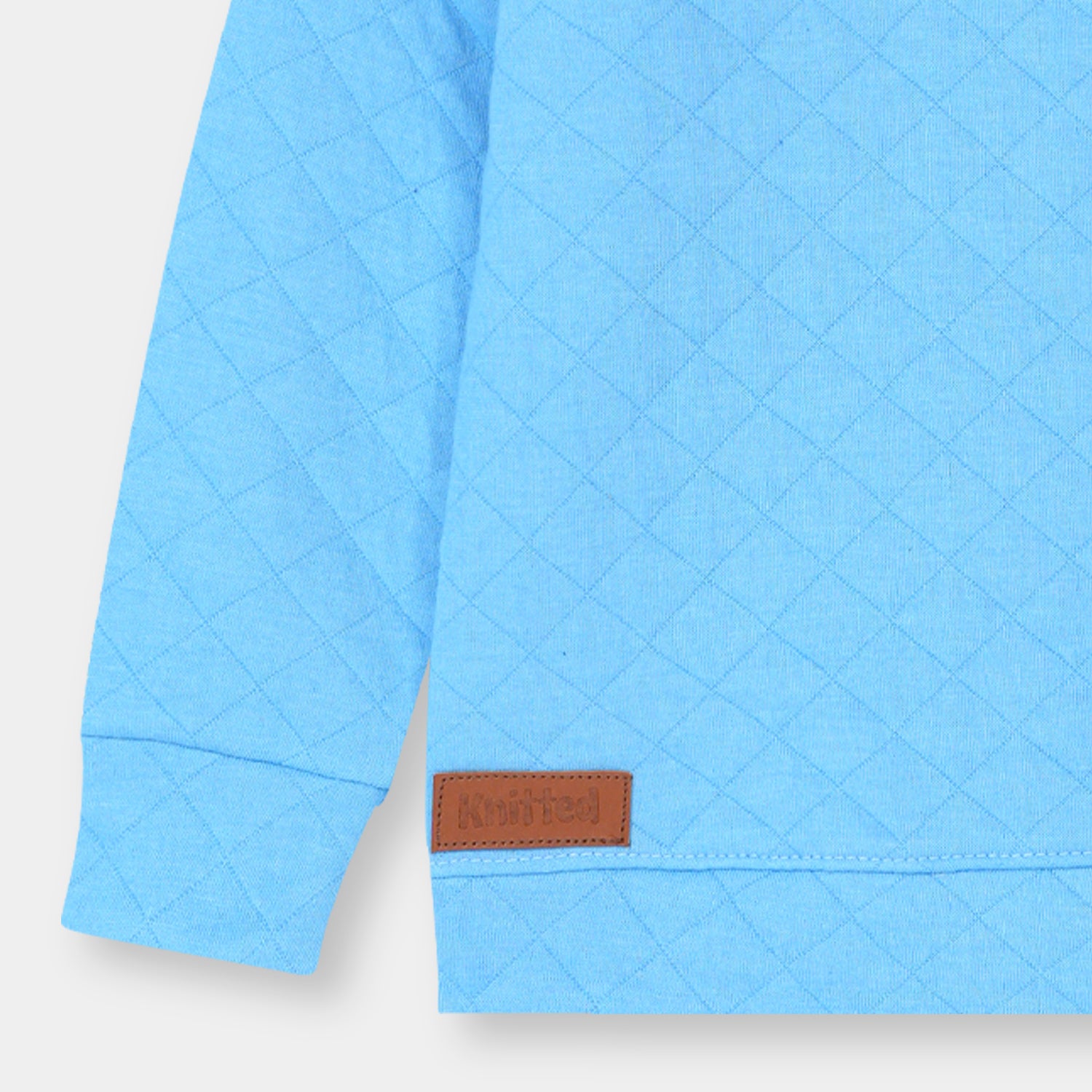 Sky Blue quilting Sweatshirt for Kids