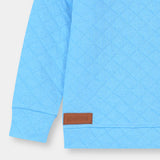 Sky Blue quilting Sweatshirt for Kids