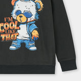 Cool bear Printed Sweatshirt in fleece for Kids
