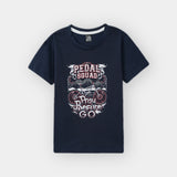 Pedal Squad printed Tee shirt and shorts For Kids