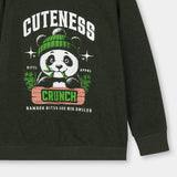 Cuteness crunch Printed Sweatshirt in fleece for Kids