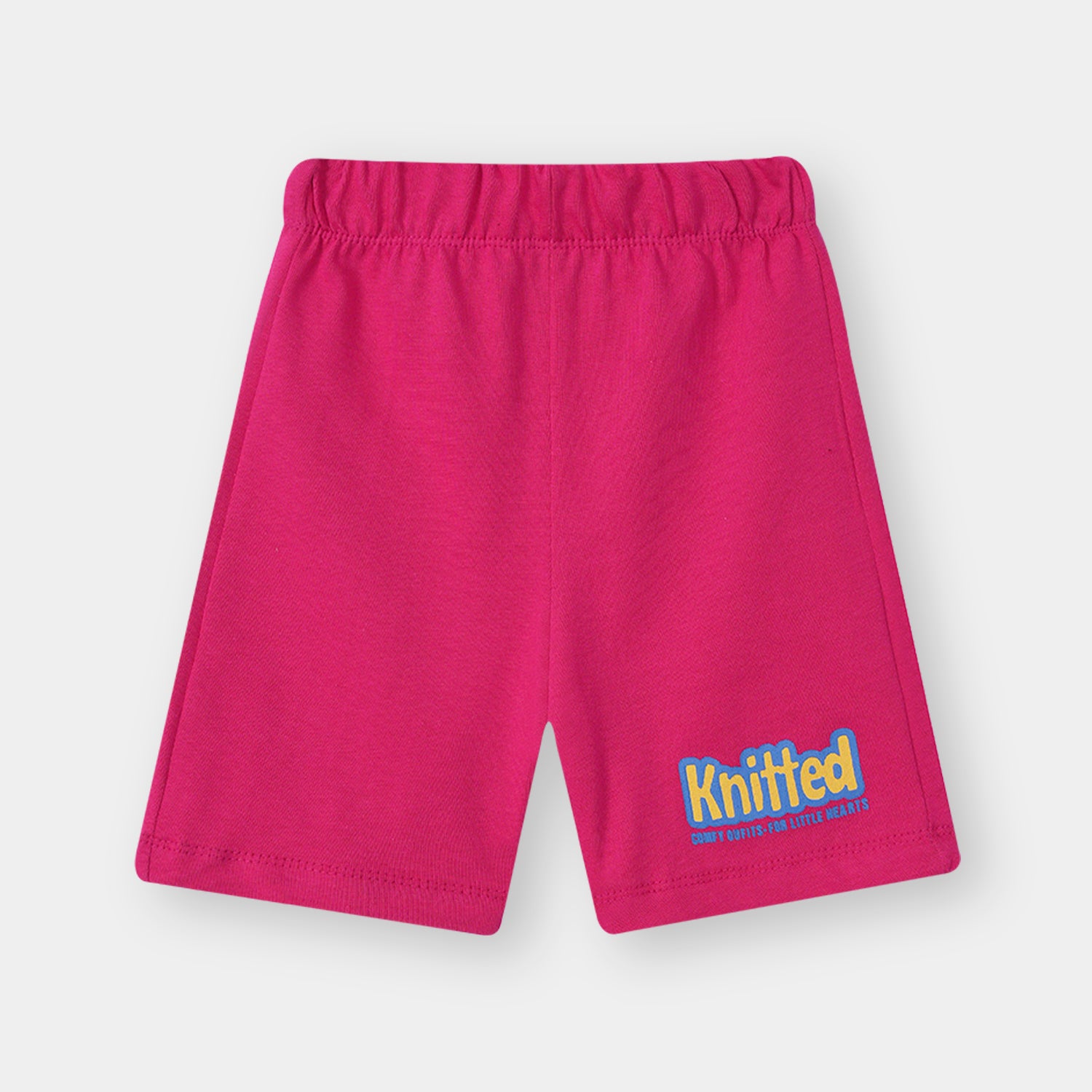 Pink Bow printed Tee shirt and shorts for kids