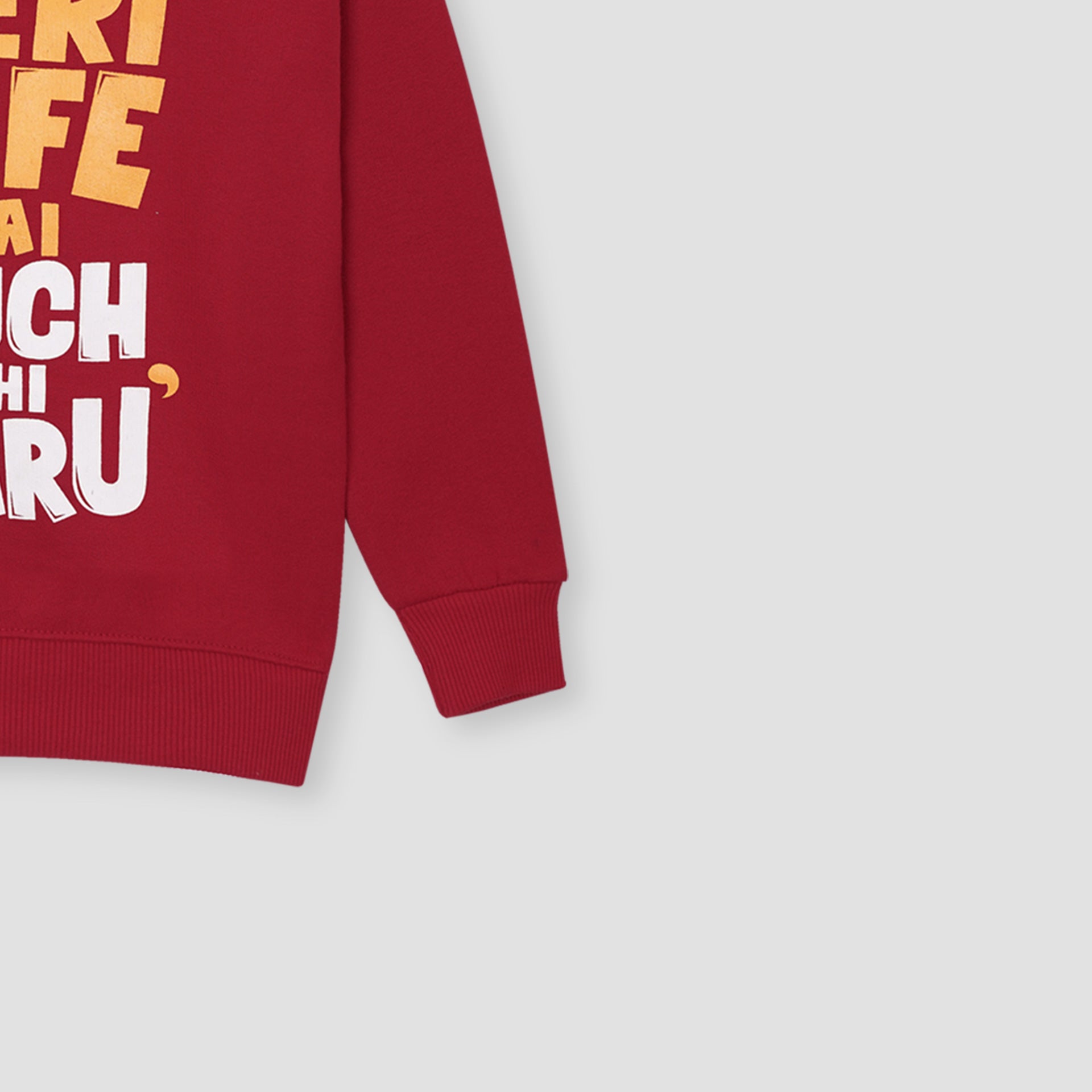 Meri life printed Sweatshirt in fleece for Kids