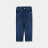 blue denim jeans with wiskers for boys