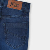 blue denim jeans with wiskers for boys