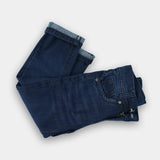 blue denim jeans with wiskers for boys