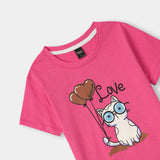 Love kitty printed Tee shirt and shorts for kids