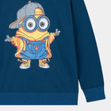 Minion Printed Sweatshirt in fleece for Kids