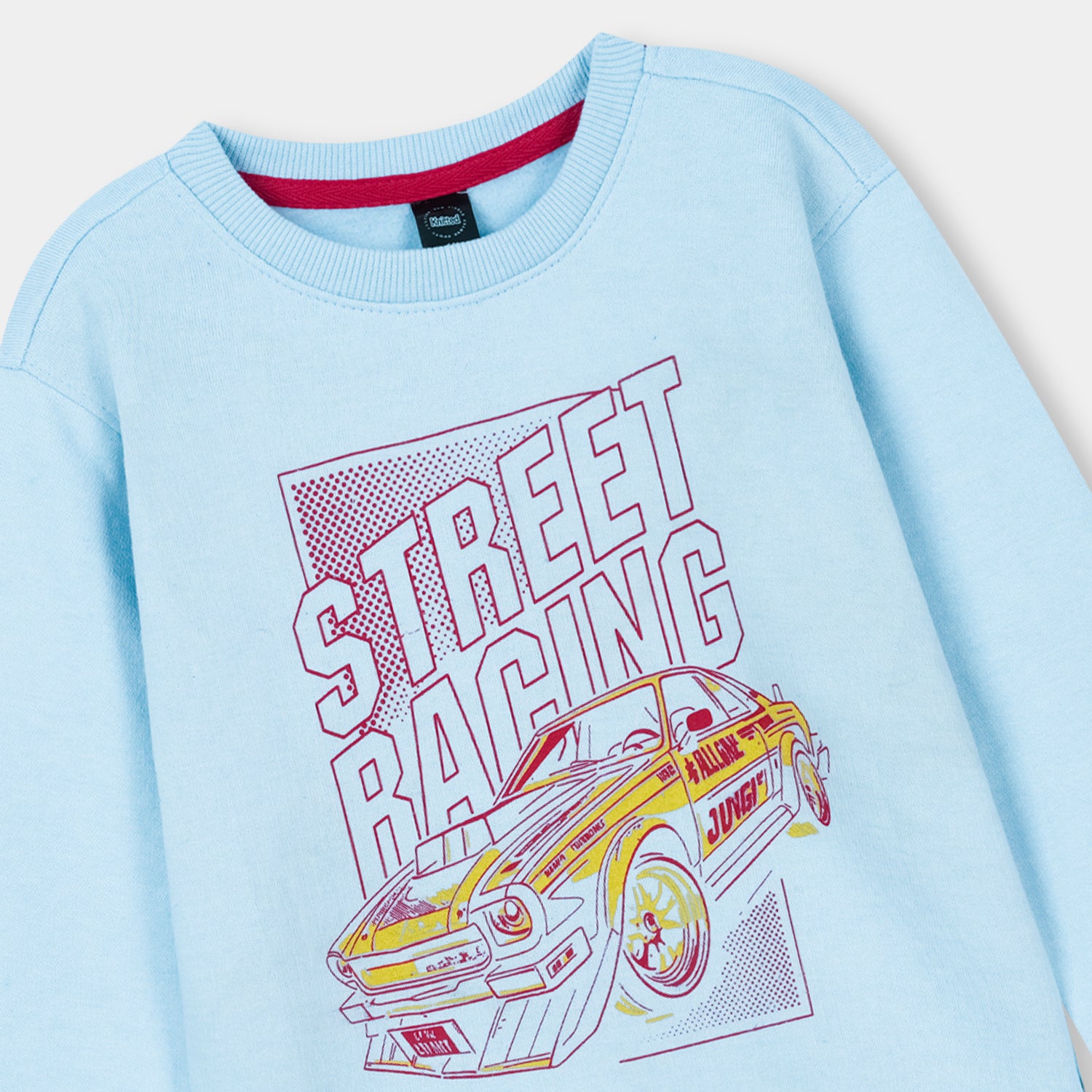 Street racing Printed Sweatshirt in fleece for Kids