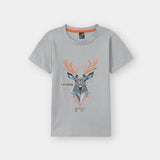 Knitted Deer printed Tee shirt and shorts for kids