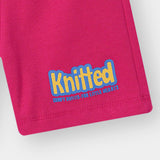 Pink Bow printed Tee shirt and shorts for kids