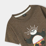 Panda inner peace printed Tee and shorts For Kids
