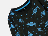 Space warrior all over Printed Sweatshirt in fleece for Kids