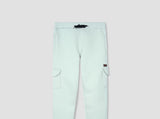 Steel grey 4 pocket trouser in fleece fot kids
