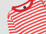 Red Stripes all over Printed sweatshirt in fleece for Kids