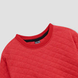 Red quilting Sweatshirt for Kids