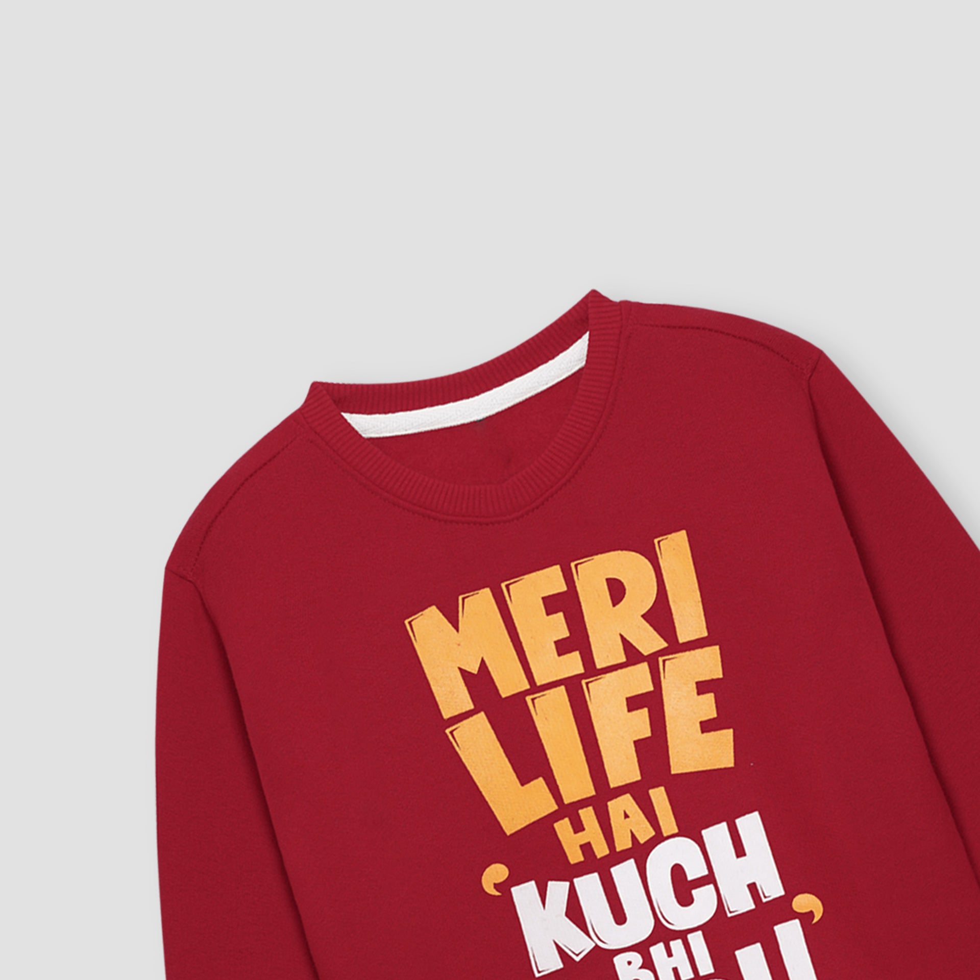 Meri life printed Sweatshirt in fleece for Kids