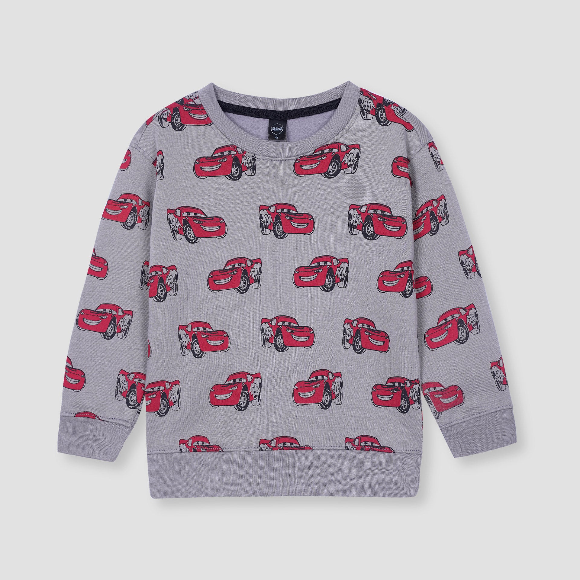 Cars all over Printed Sweatshirt in fleece for Kids