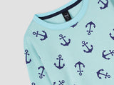 Anchors all over Printed Sweatshirt in fleece for Kids