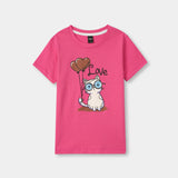 Love kitty printed Tee shirt and shorts for kids