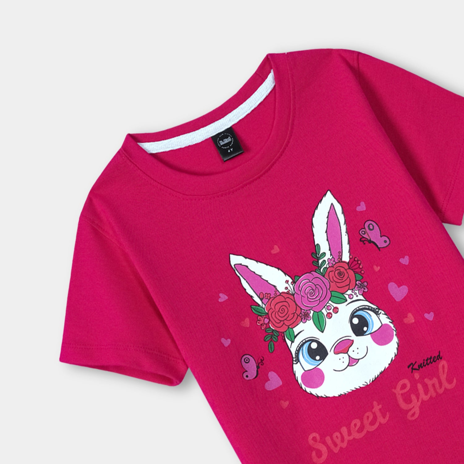 Sweet girl printed Tee shirt and shorts for kids