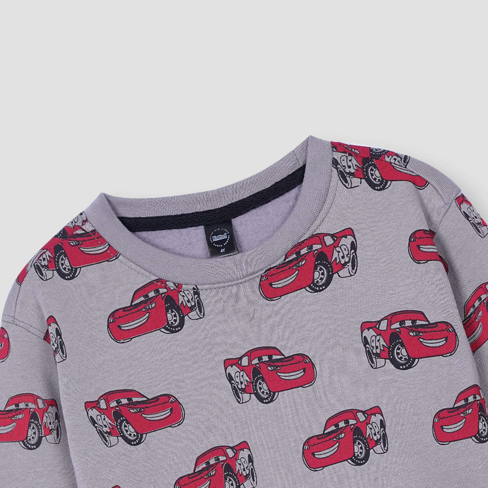 Cars all over Printed Sweatshirt in fleece for Kids