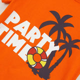 Party time printed tee for kids