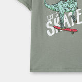 Skate dino printed Tee shirt for kids
