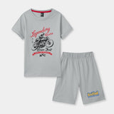 Legendary racers printed Tee and shorts For Kids