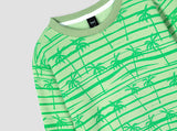 Palm tree all over Printed Sweatshirt in fleece for Kids