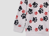 Paw all over Printed Sweatshirt in fleece for Kids