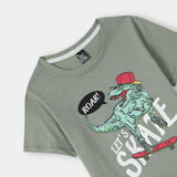 Skate dino printed Tee shirt for kids